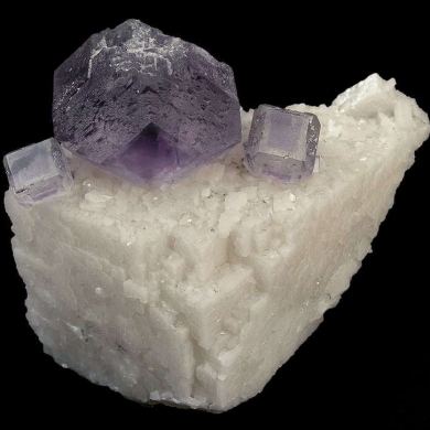 Fluorite on Dolomite Floater