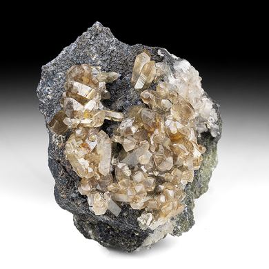 Smithsonite with Pyrite, Sphalerite, Galena