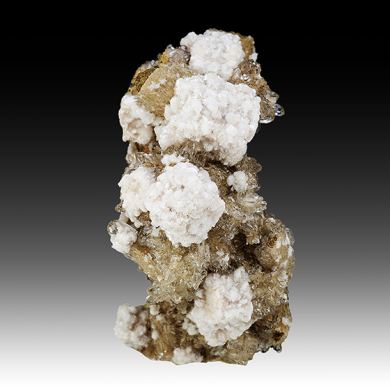 Bultfonteinite with Hydroxylapophyllite, Calcite