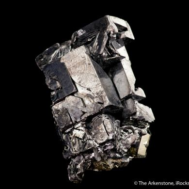 Galena on Pyrite