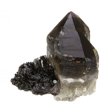 Goethite on Quartz / (var - “Smoky” and “Amethyst”)