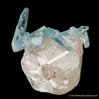 Beryl var. Aquamarine with Topaz