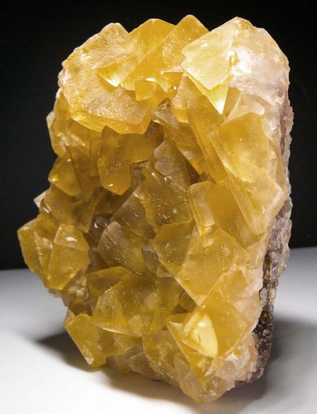 Fluorite - Golden-Yellow Crystals from the Okorusu Mine